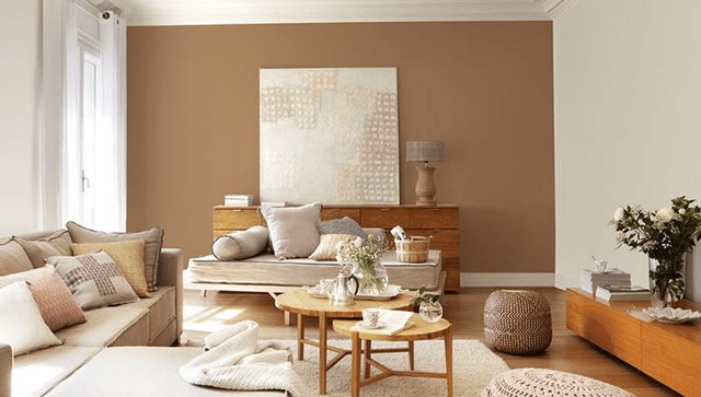 sươn màu nhà cà phê sữa và màu trắng