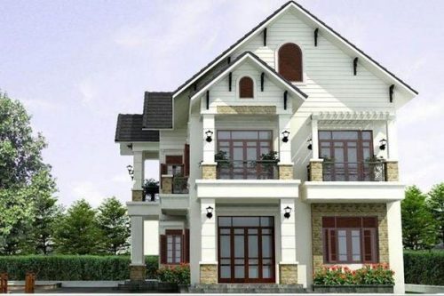 sơn nhà mặt tiền đẹp